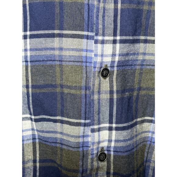 Peter Millar Men's blue/white Flannel shirt size Small - Picture 4 of 8